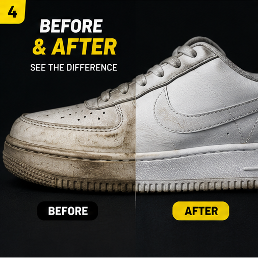 RVRS KICKS WIPES sneaker cleaning before and after results