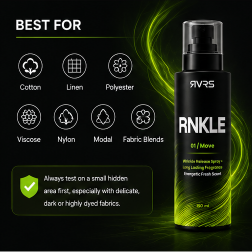 RVRS RNKLE 01 MOVE best for cotton linen polyester viscose nylon modal and fabric blends