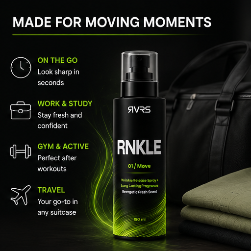 RVRS RNKLE 01 MOVE made for moving moments on the go work study gym travel