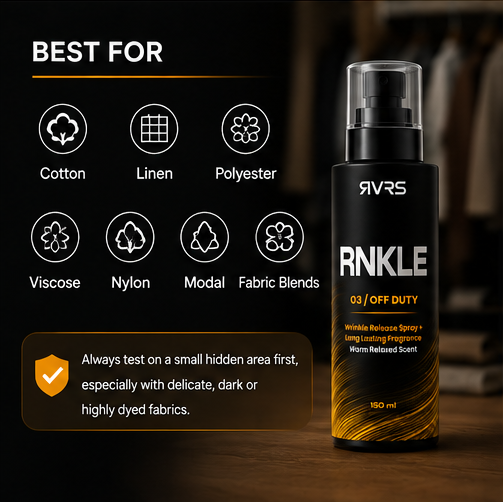 RVRS RNKLE 03 OFF DUTY best for cotton linen polyester viscose nylon modal and fabric blends