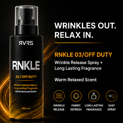 RVRS RNKLE 03 OFF DUTY wrinkles out relax in product benefits