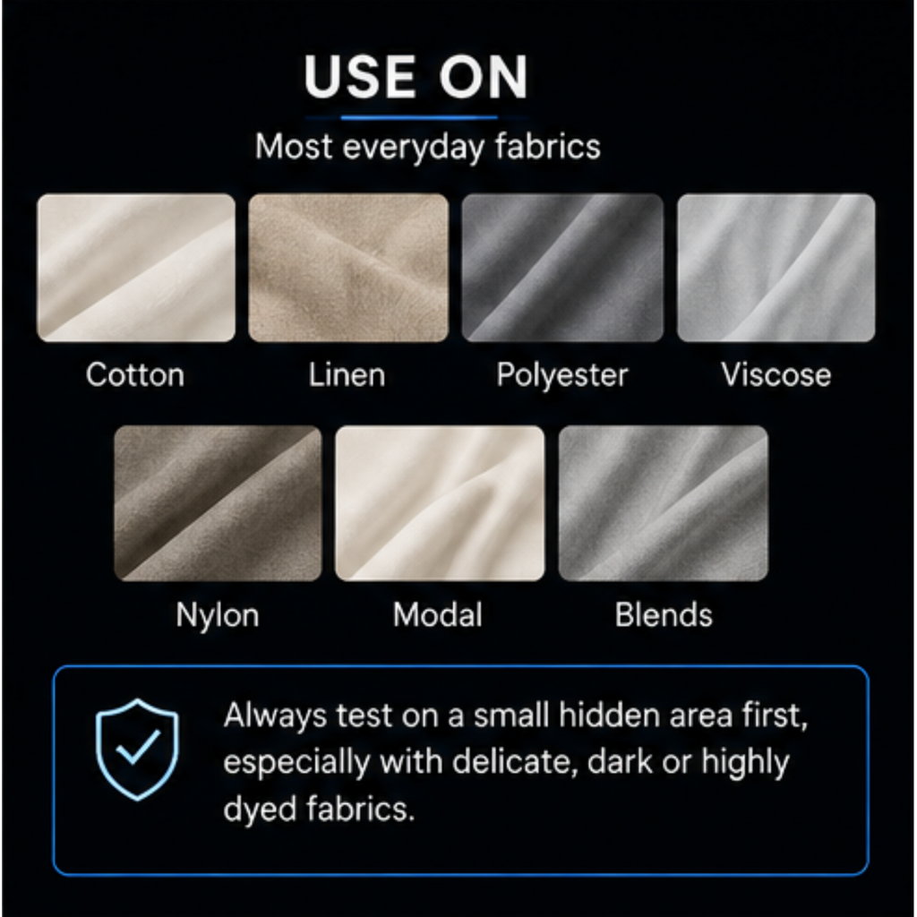 RVRS RNKLE 02 SHIFT suitable everyday fabrics cotton linen polyester viscose nylon modal and blends