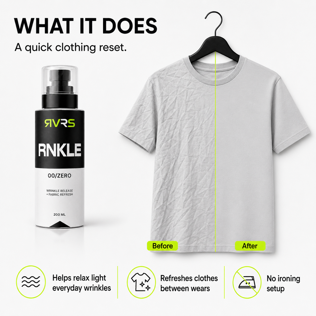 RVRS RNKLE 00 ZERO what it does before and after wrinkle release