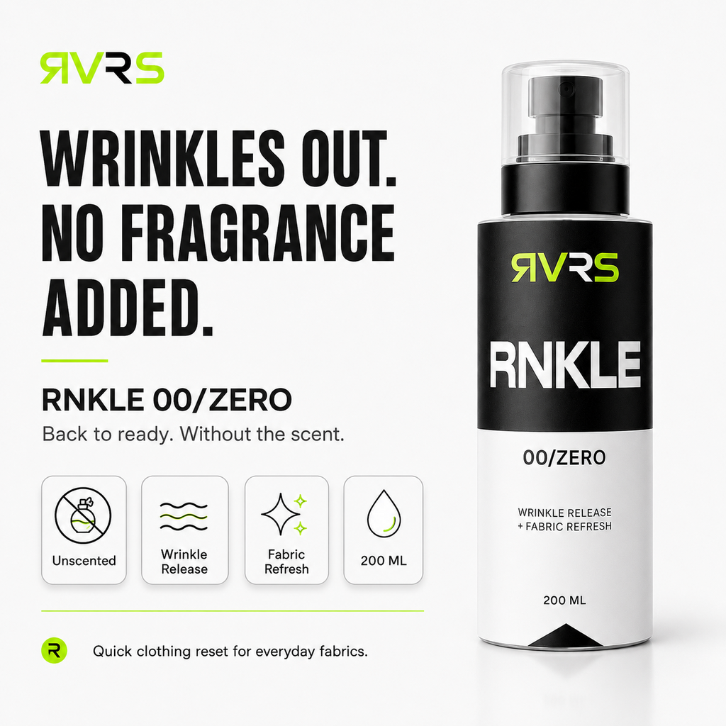 RVRS RNKLE 00 ZERO wrinkles out no fragrance added
