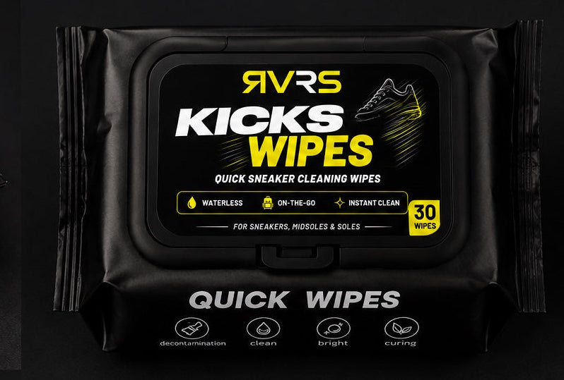 RVRS KICKS WIPES 30 pack quick sneaker cleaning wipes