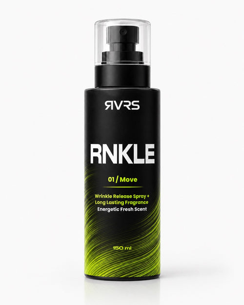 RVRS RNKLE 01 MOVE wrinkle release spray with long lasting energetic fresh fragrance 150 ML